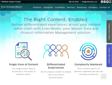 Tablet Screenshot of enterworks.com